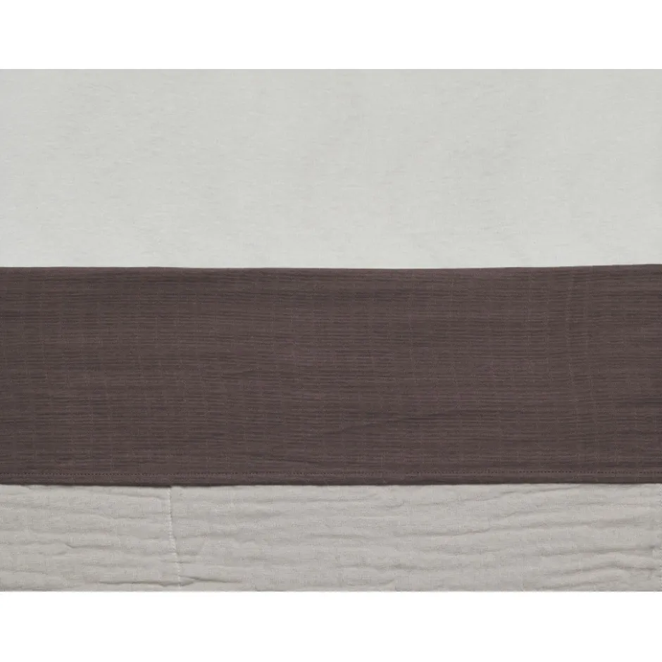 Jollein Wrinkled Cotton Chestnut 75 x 100 cm Wieglaken< Baby Beddengoed