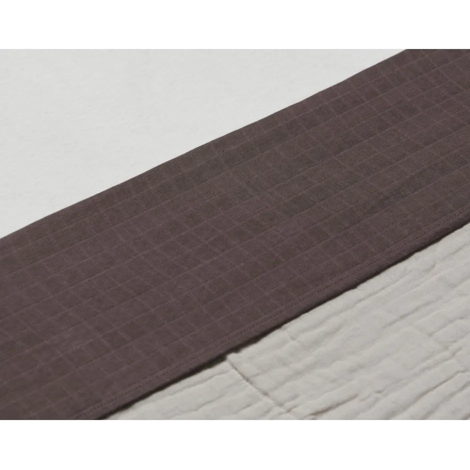 Jollein Wrinkled Cotton Chestnut 75 x 100 cm Wieglaken< Baby Beddengoed