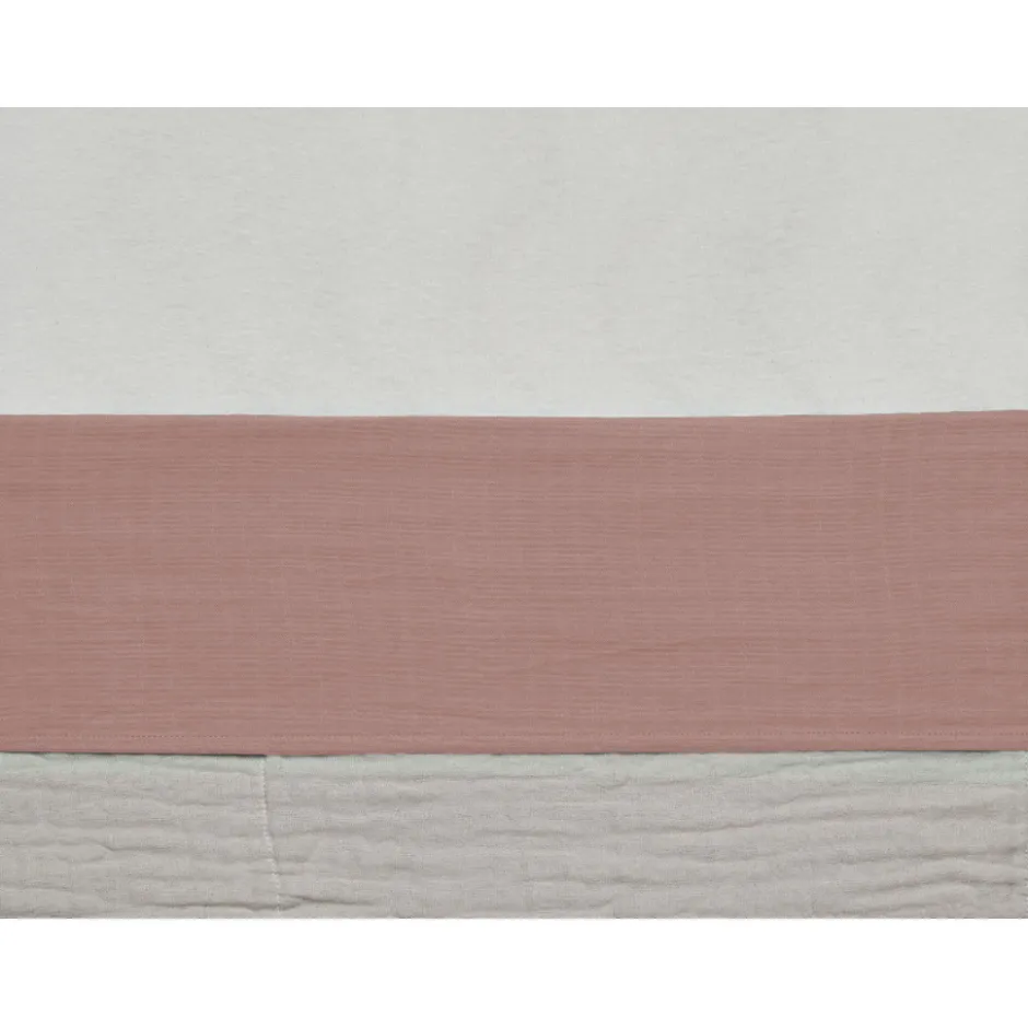 Wrinkled Cotton Rosewood 120 x 150 cm Ledikantlaken|Jollein