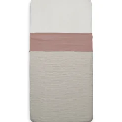 Wrinkled Cotton Rosewood 120 x 150 cm Ledikantlaken|Jollein