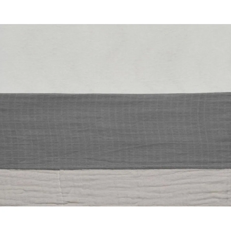 Wrinkled Cotton Storm Grey 120 x 150 cm Ledikantlaken|Jollein Outlet