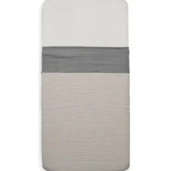 Wrinkled Cotton Storm Grey 120 x 150 cm Ledikantlaken|Jollein Outlet