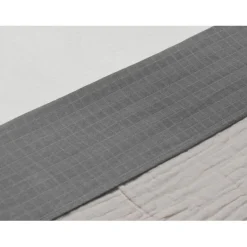 Wrinkled Cotton Storm Grey 120 x 150 cm Ledikantlaken|Jollein Outlet