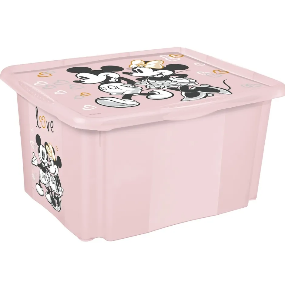 Keeeper Minnie Mouse Roze 45L Opbergbox< Plaspotjes En Toiletverkleiners