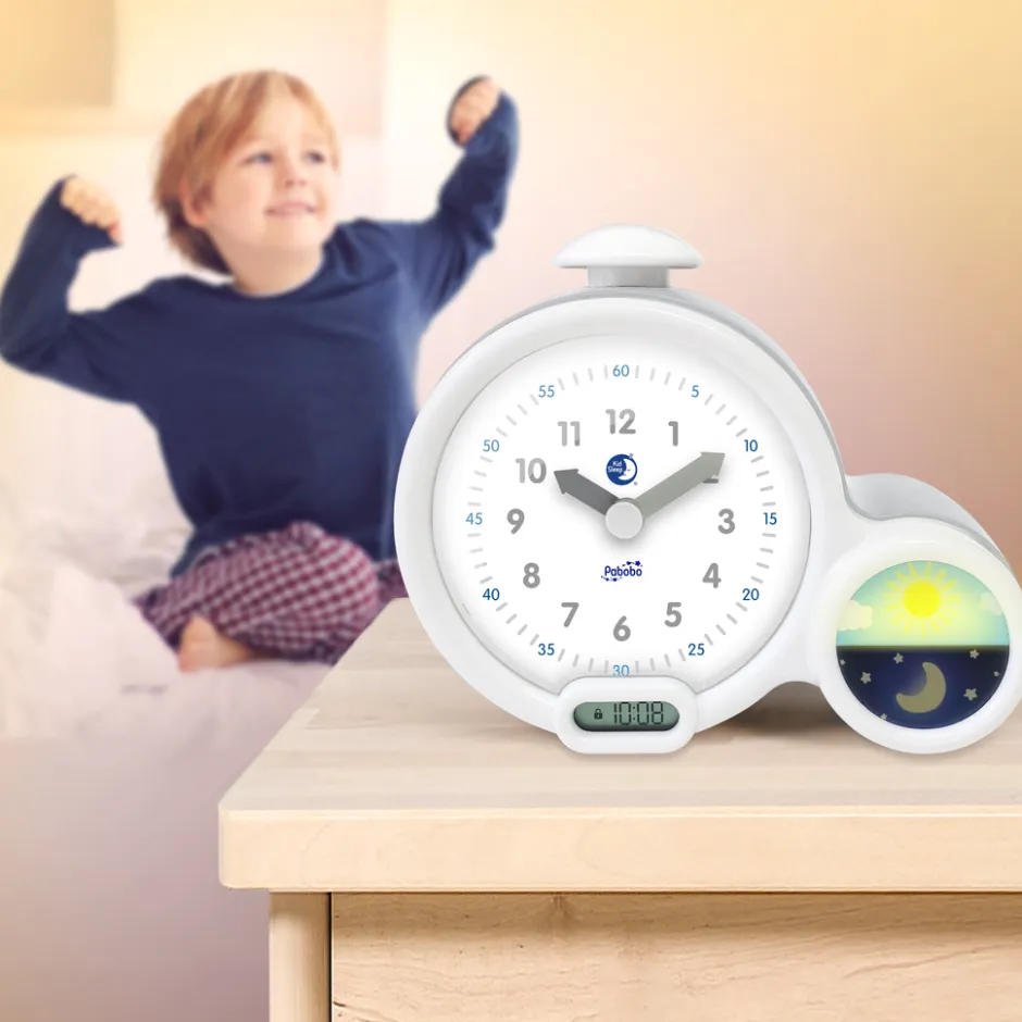 Pabobo KidSleep Limited Edition Grijs/Wit Slaaptrainer en Kinderwekker< Baby Elektronica|Slaaptrainers