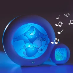 Pabobo KidSleep Moon Wit/Blauw Slaaptrainer en Kinderwekker< Slaaptrainers