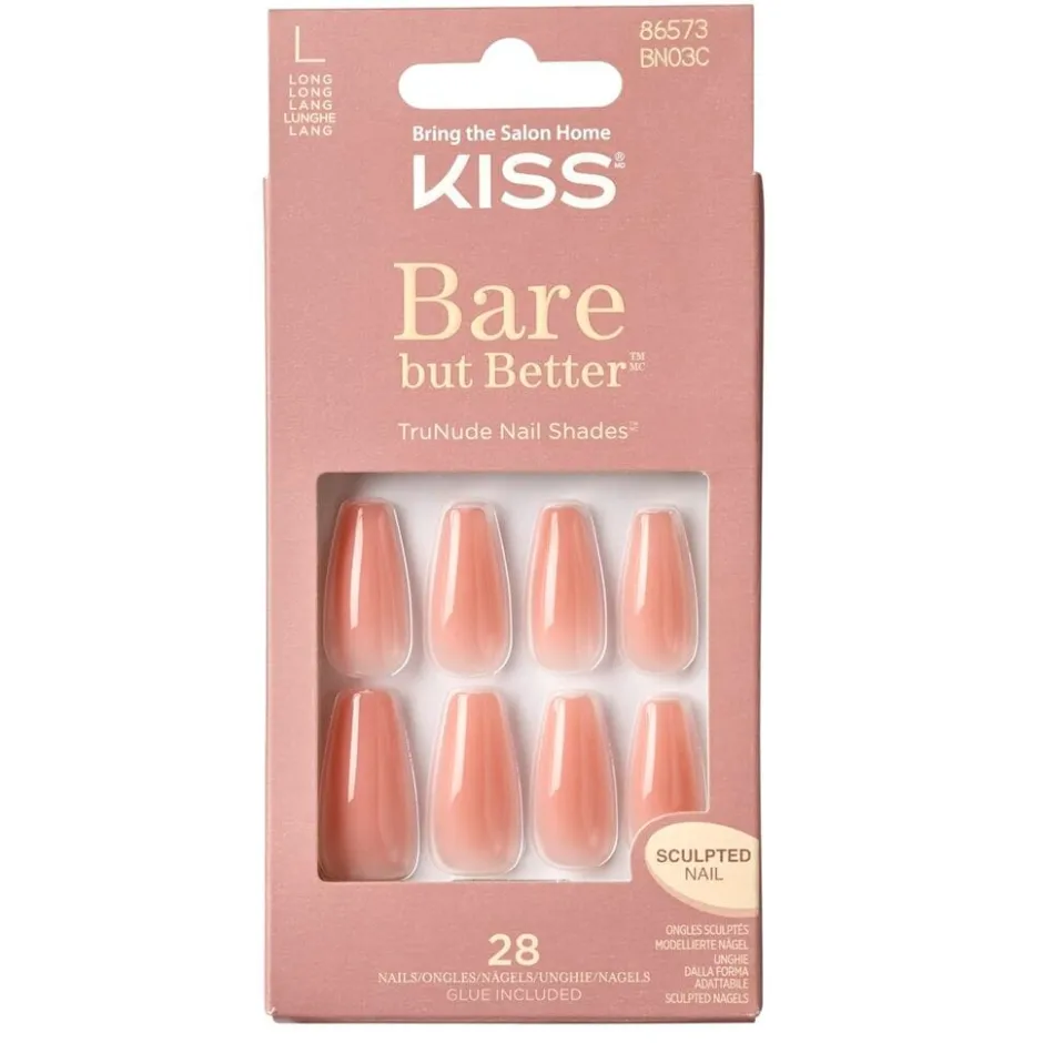 Kiss Bare But Better Nude Glow Kunstnagels< Nagelverzorging
