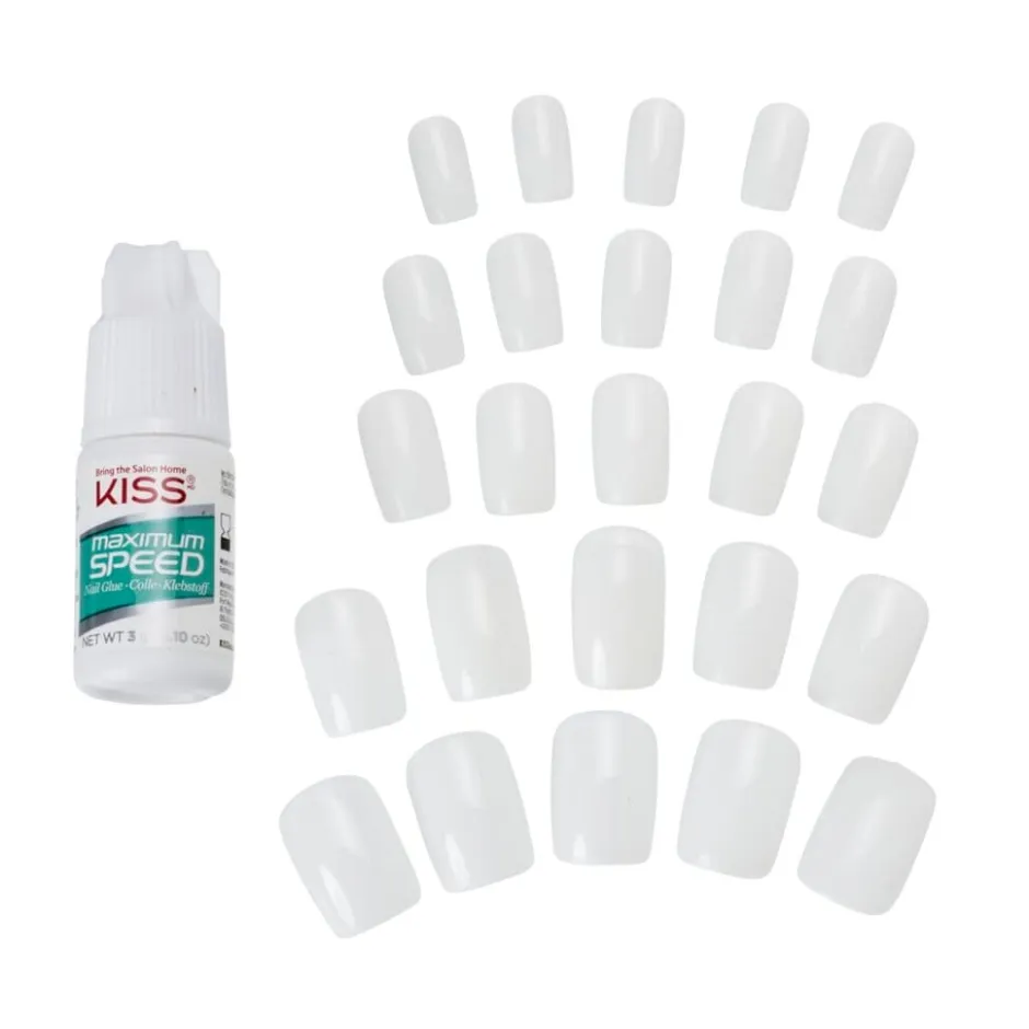 Kiss Full Cover Short Square Kunstnagels< Nagelverzorging