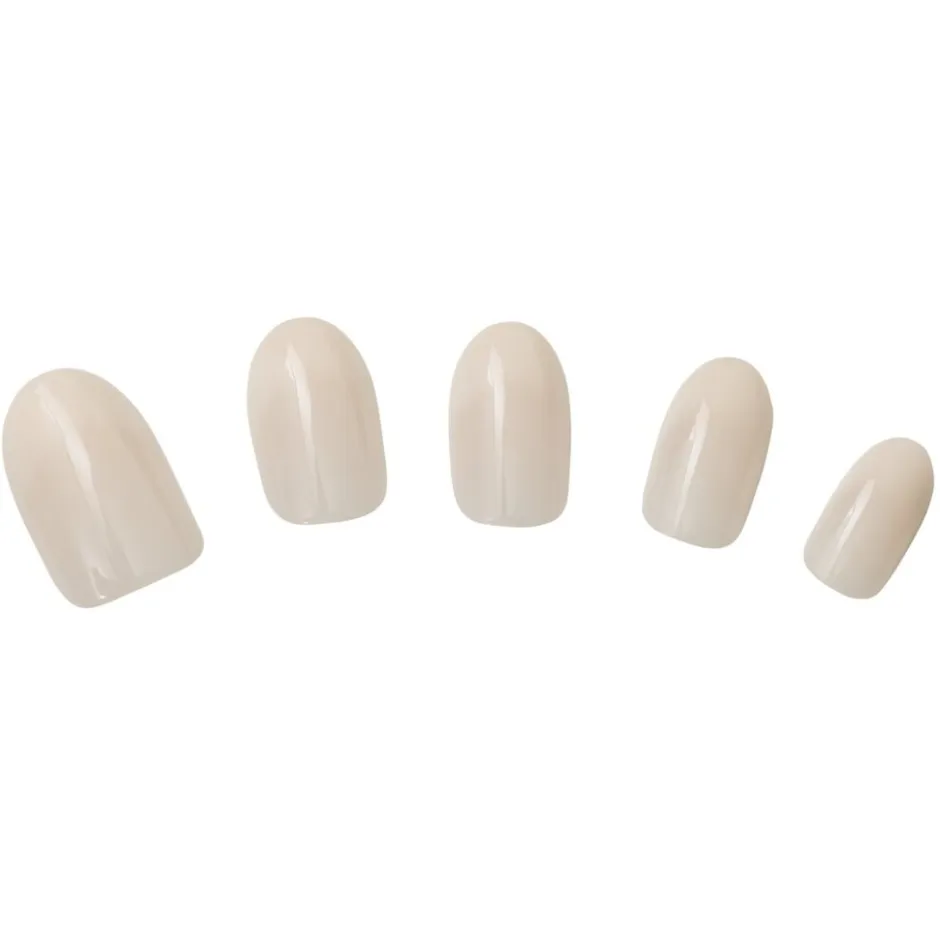 Nude Ovaal Kunstnagels|Kiss Hot