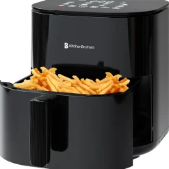 KitchenBrothers Airfryer XL 2000W 5L< Frituurpannen En Airfryers