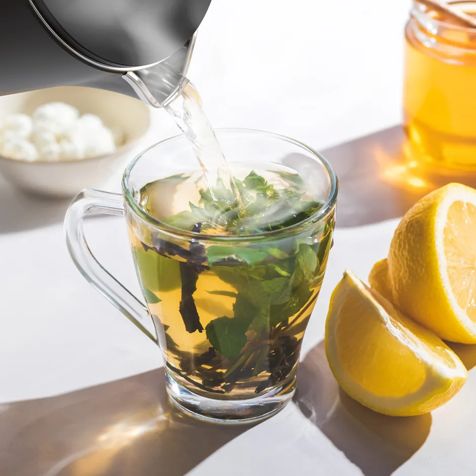 KitchenBrothers Dubbelwandige Waterkoker met Temperatuurregeling< Waterkokers