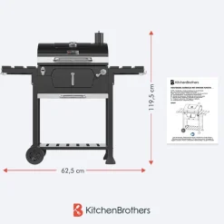 Houtskool BBQ Smoker|KitchenBrothers Online