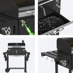 Houtskool BBQ Smoker|KitchenBrothers Online