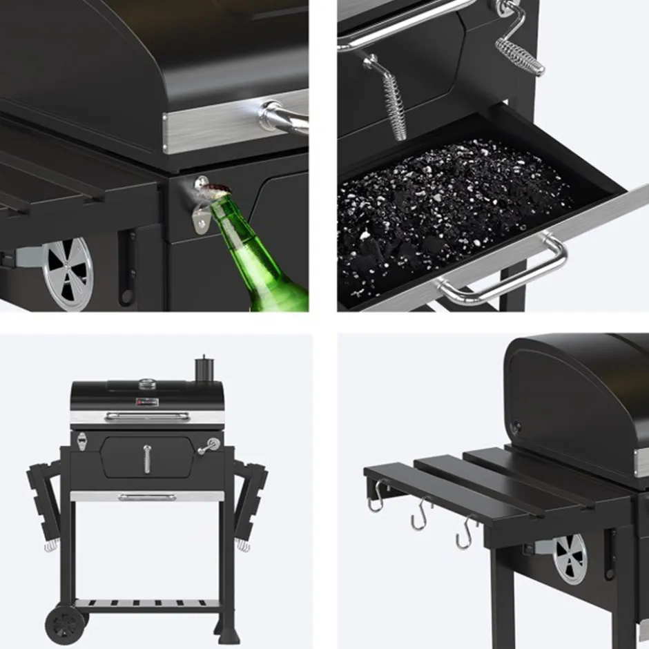 Houtskool BBQ Smoker|KitchenBrothers Online