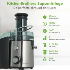 KitchenBrothers Sapcentrifuge< Keukenmachines En Mixers