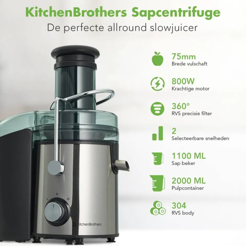 KitchenBrothers Sapcentrifuge< Keukenmachines En Mixers