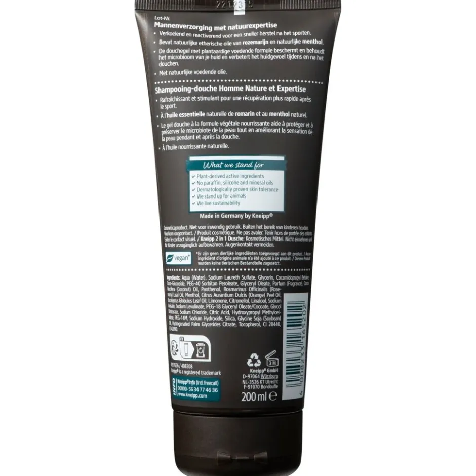 Kneipp Men Sport 2-in-1 Shampoo en Douchegel< Douchegel|Shampoo