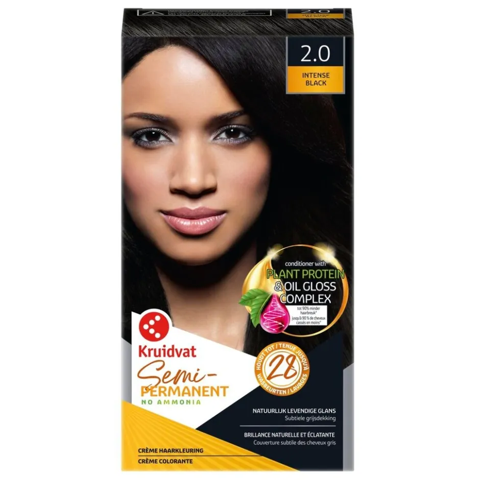 Kruidvat 2.0 Black Semi-Permanente Haarkleuring< Haarverf