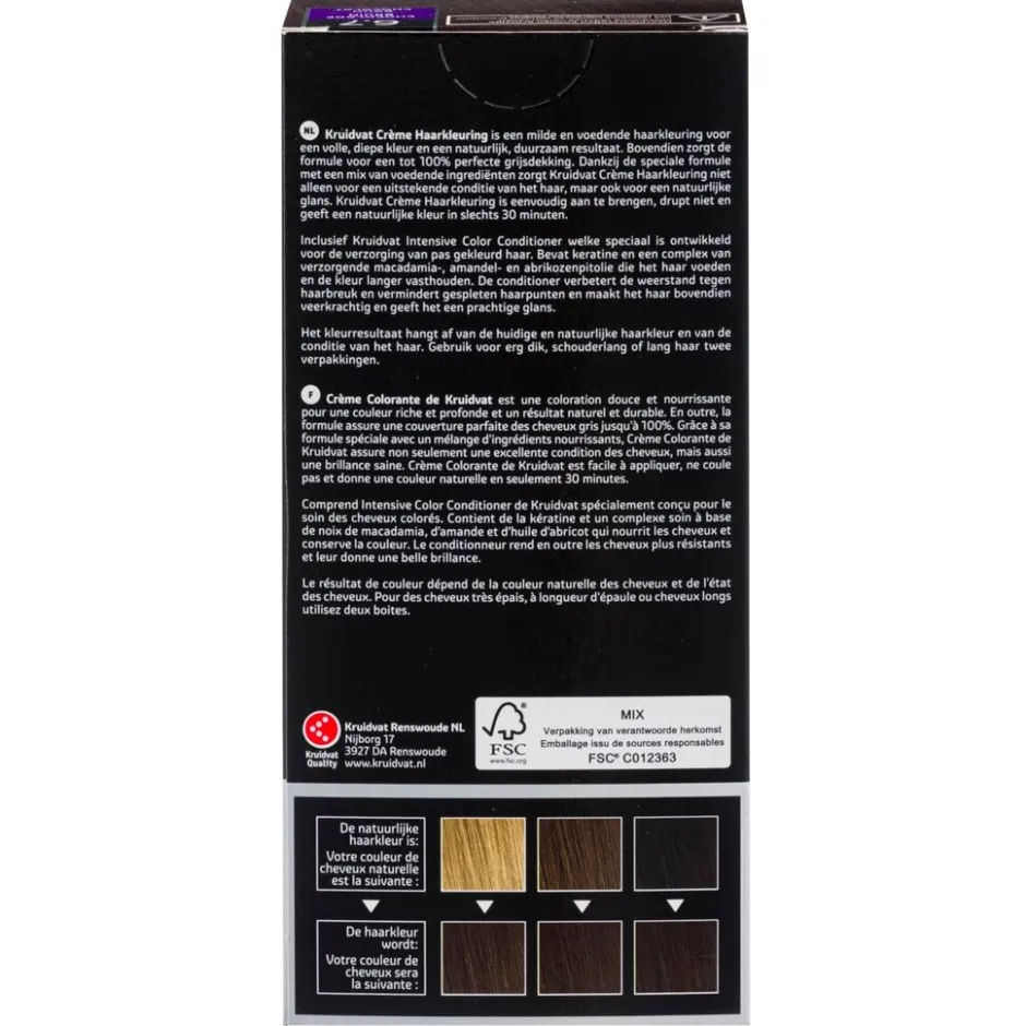 Kruidvat 6.7 Chocolade Bruin Crème Haarkleuring< Haarverf