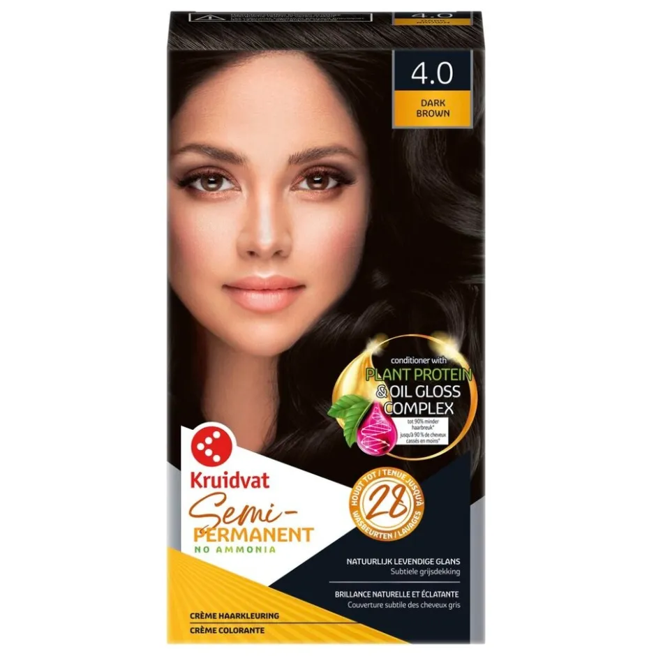 4.0 Dark Brown Semi-Permanente Haarkleuring|Kruidvat Discount