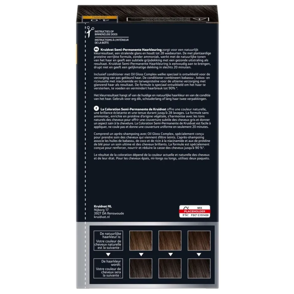 4.0 Dark Brown Semi-Permanente Haarkleuring|Kruidvat Discount