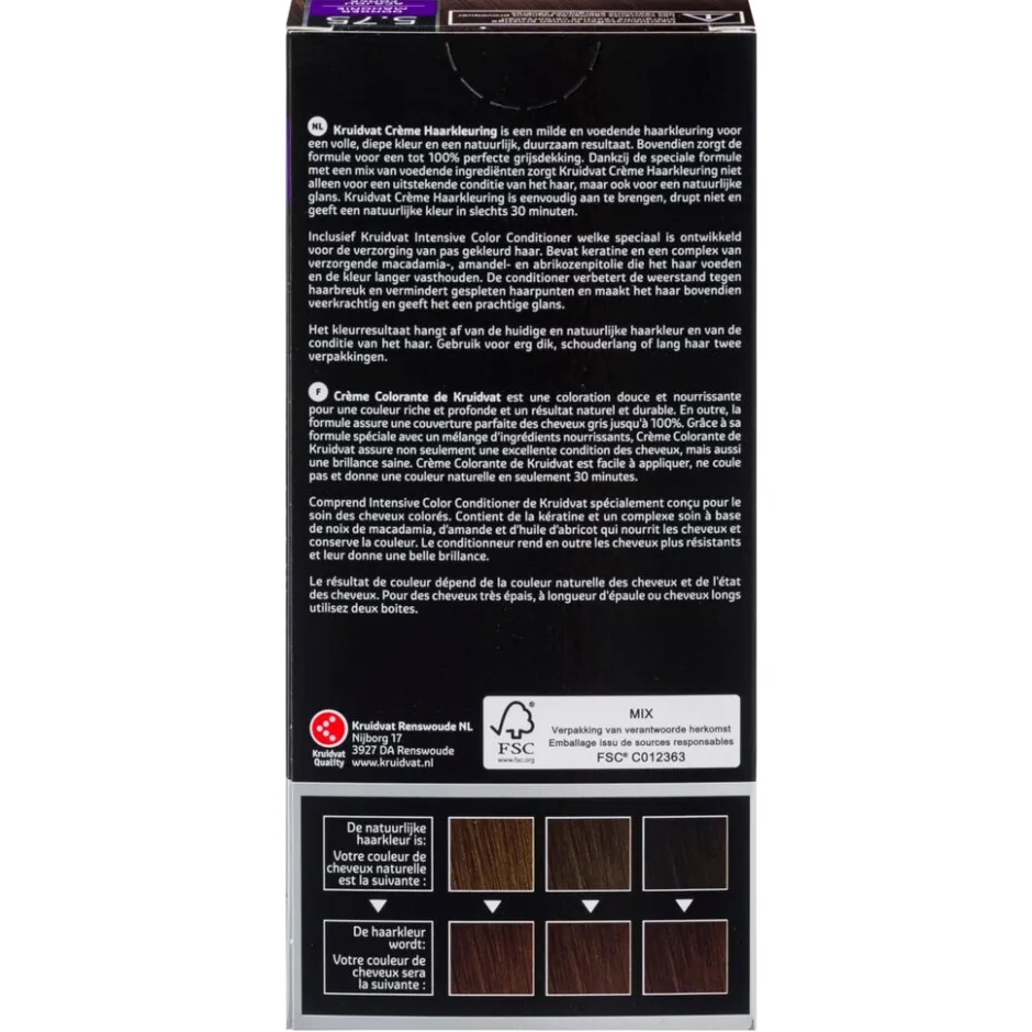 5.75 Donker Mahonie Crème Haarkleuring|Kruidvat