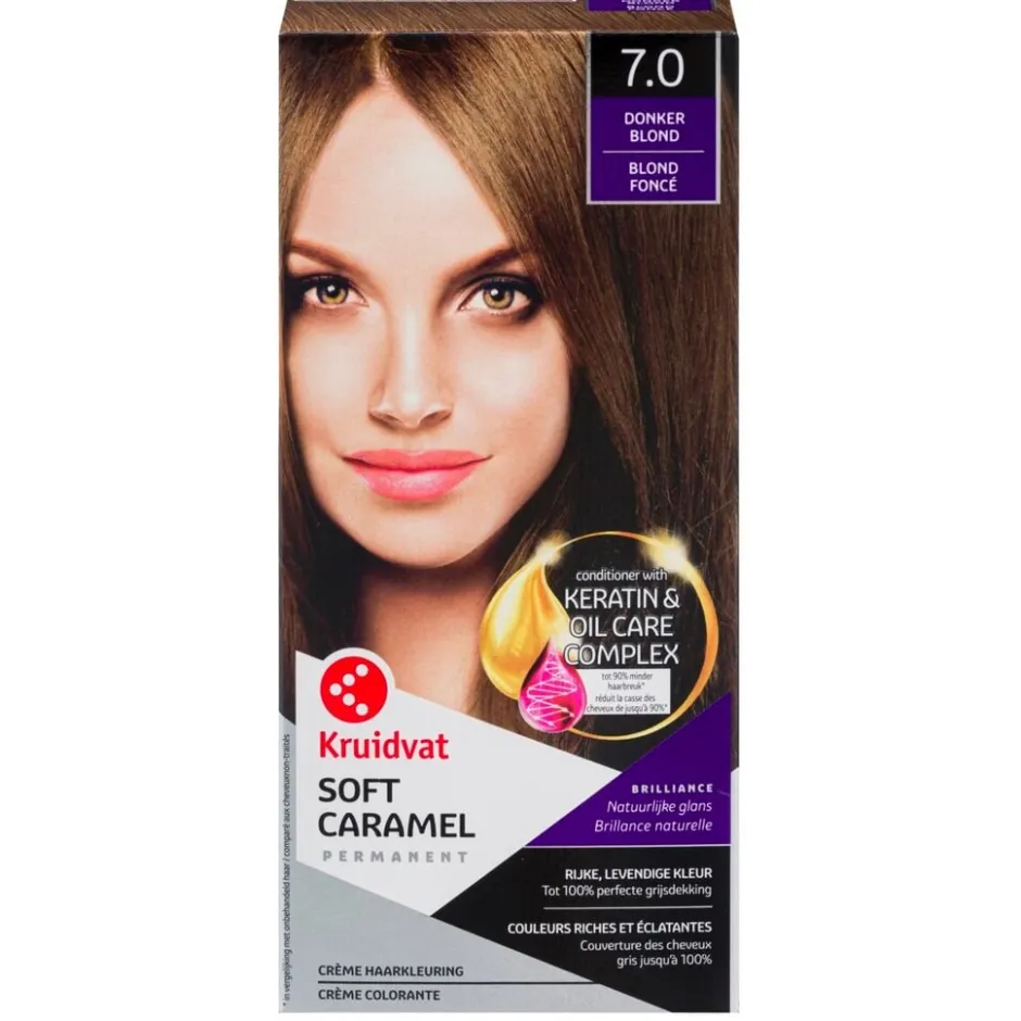 Kruidvat 7.0 Donkerblond Crème Haarkleuring< Haarverf