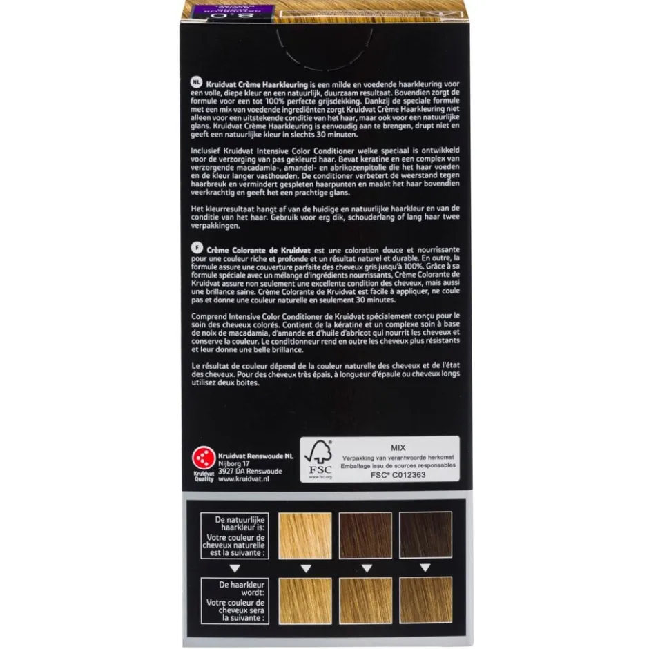 Kruidvat 8.0 Natuurlijk Blond Crème Haarkleuring< Haarverf