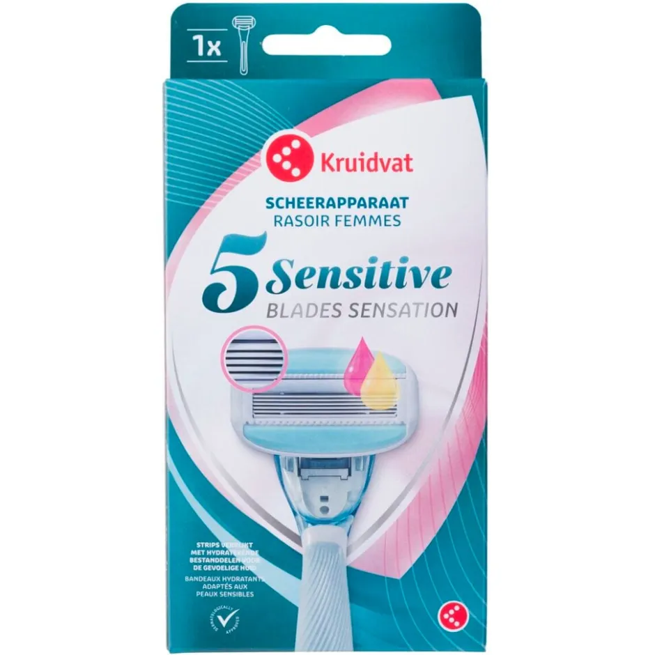 Kruidvat 5 Sensitive Sensation Scheerapparaat<Heren Scheermesjes
