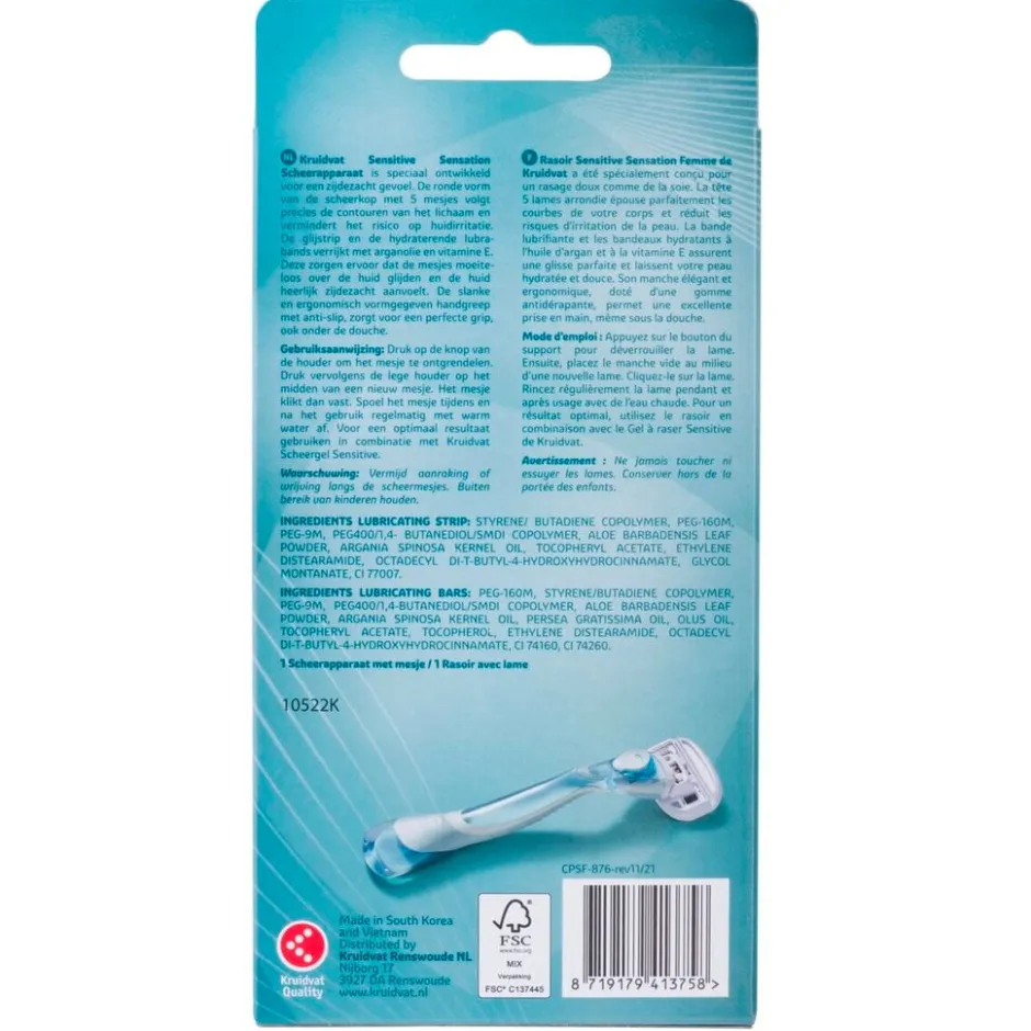 Kruidvat 5 Sensitive Sensation Scheerapparaat<Heren Scheermesjes