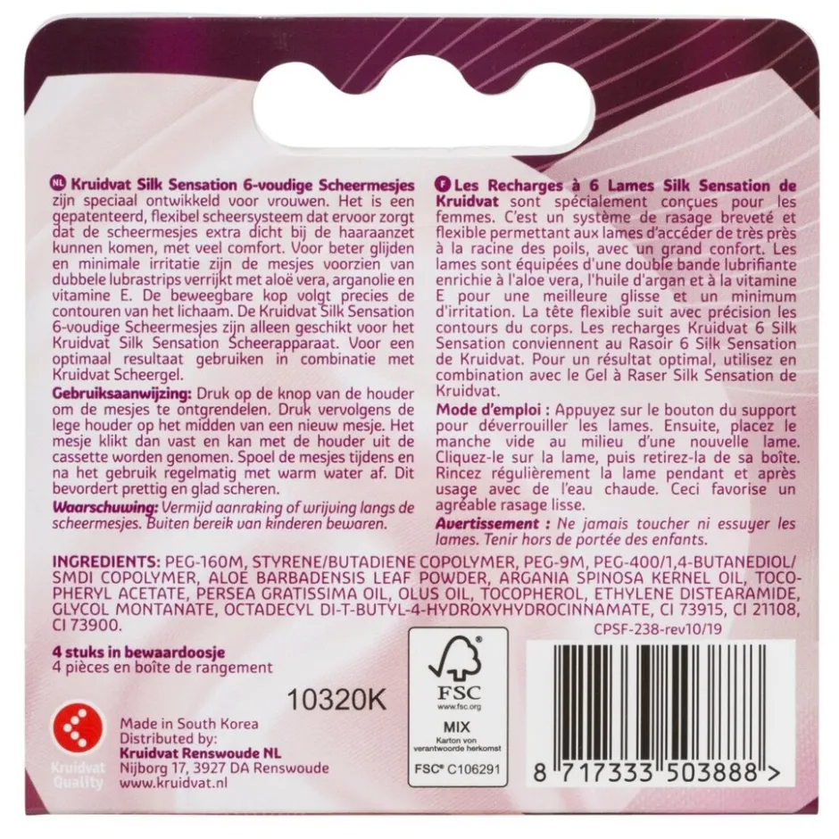 6 Silk Sensation Scheermesjes|Kruidvat Hot