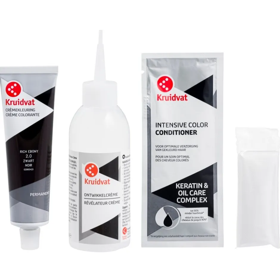 Kruidvat 2.0 Zwart Crème Haarkleuring< Haarverf