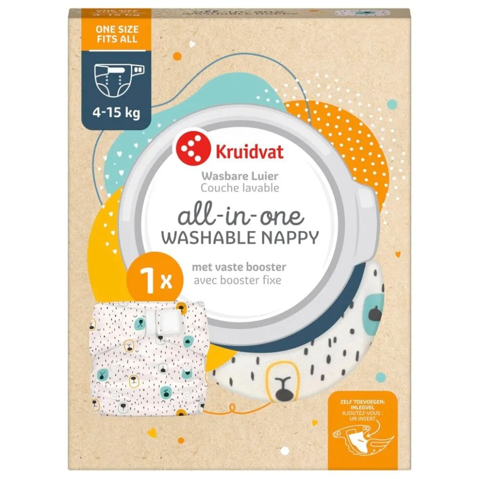Kruidvat All-in-one Wasbare Luier< Wasbare Luiers