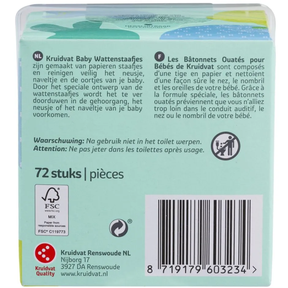 Kruidvat Baby Wattenstaafjes< Wattenschijfjes En Staafjes