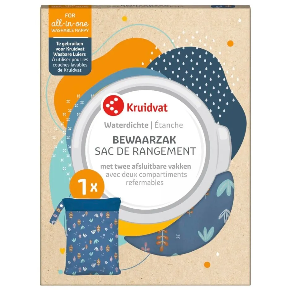 Kruidvat Bewaarzak voor Wasbare luiers met Plantenprint< Wasbare Luiers