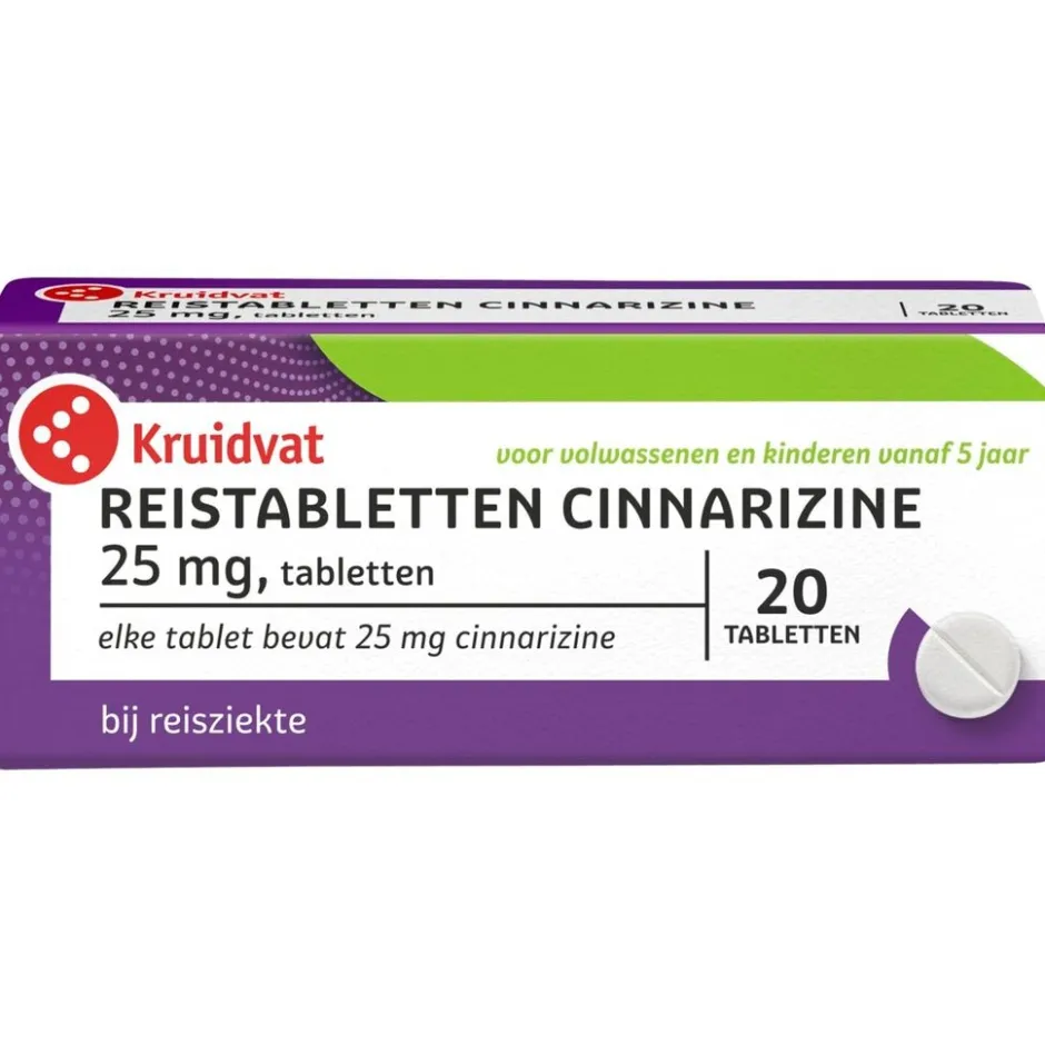 Cinnarizine 25mg Tabletten|Kruidvat