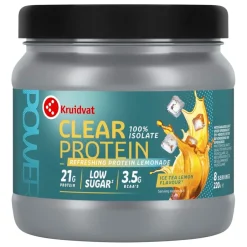 Kruidvat Clear Protein 100% Isolate Ice Tea Lemon Refreshing Protein Lemonade< Proteine Eiwit Poeders