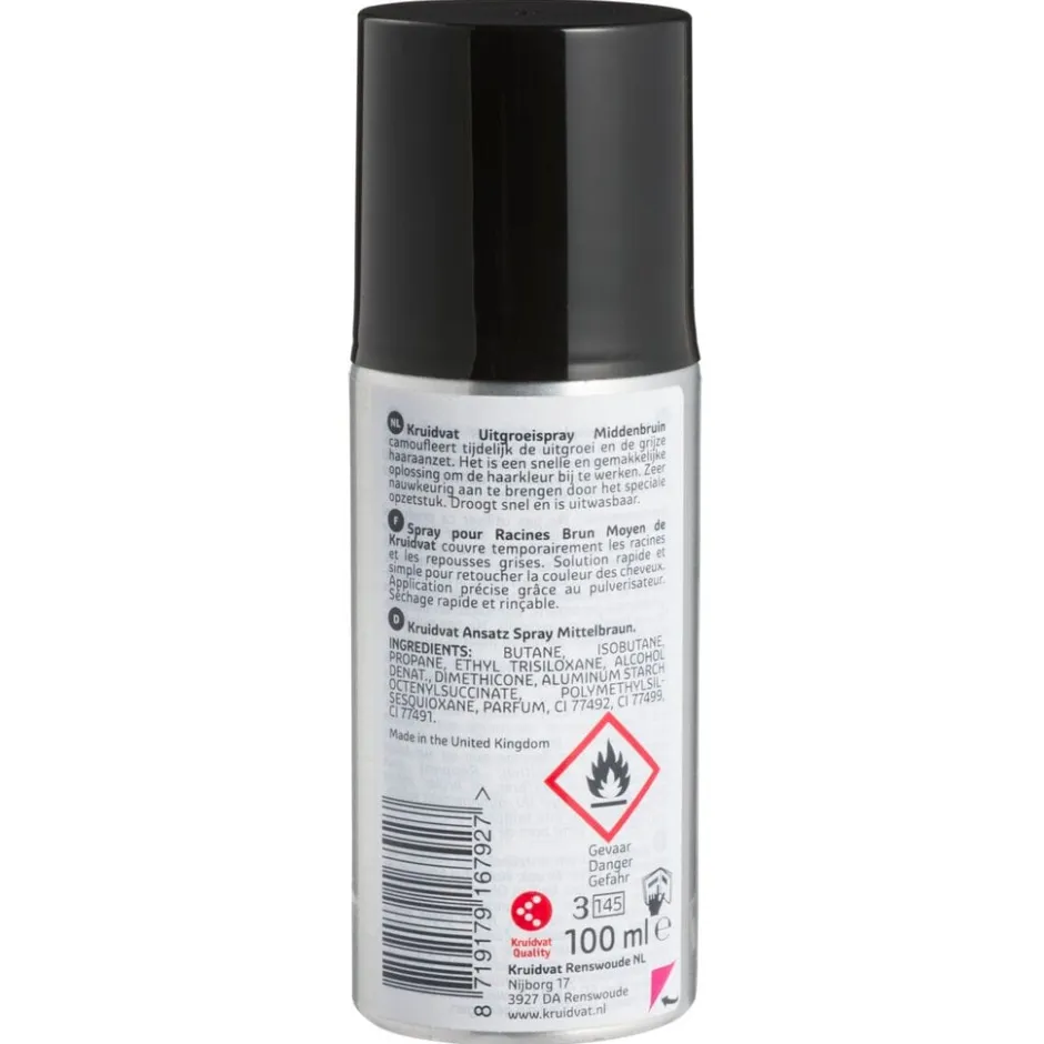 Kruidvat Colors to Cover 5-7 Middenbruin Uitgroeispray< Haarverf