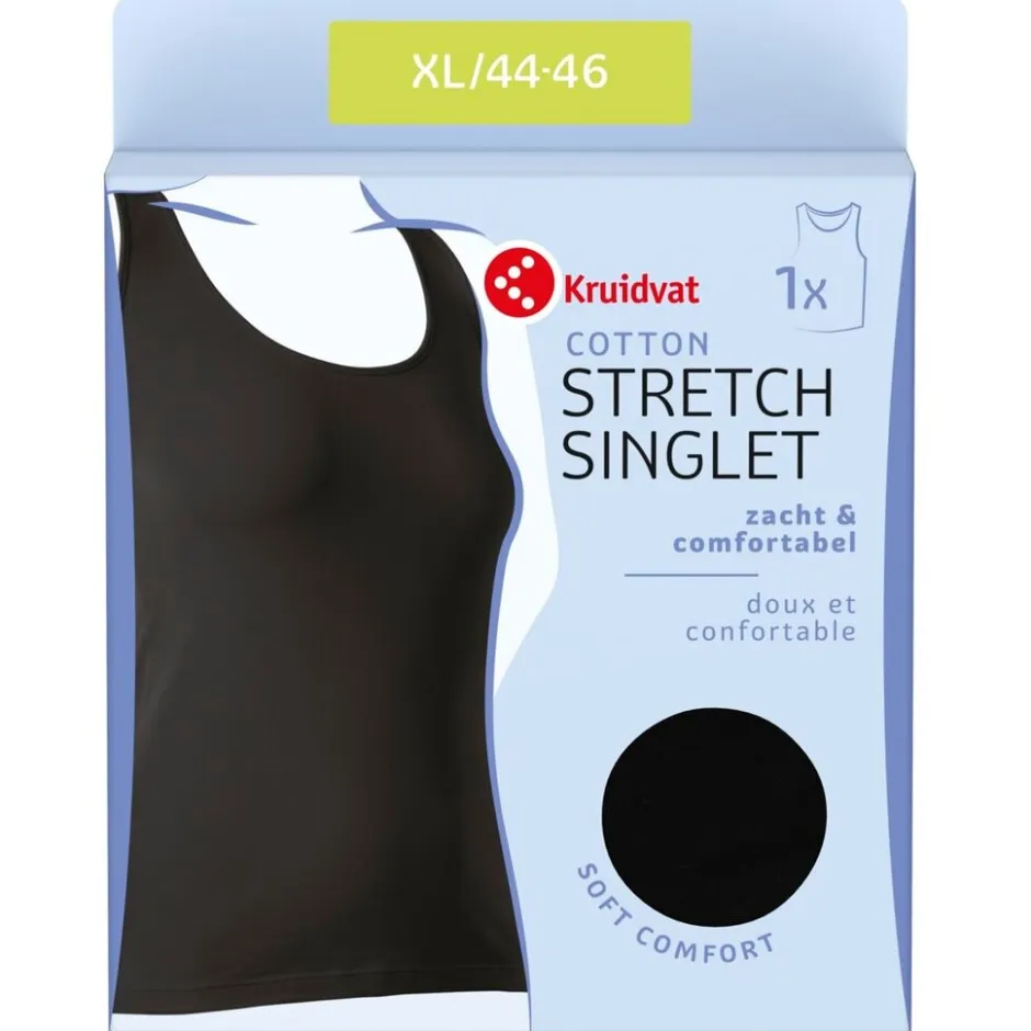 Kruidvat Cotton Stretch Damessinglet<DAMES Damesondergoed