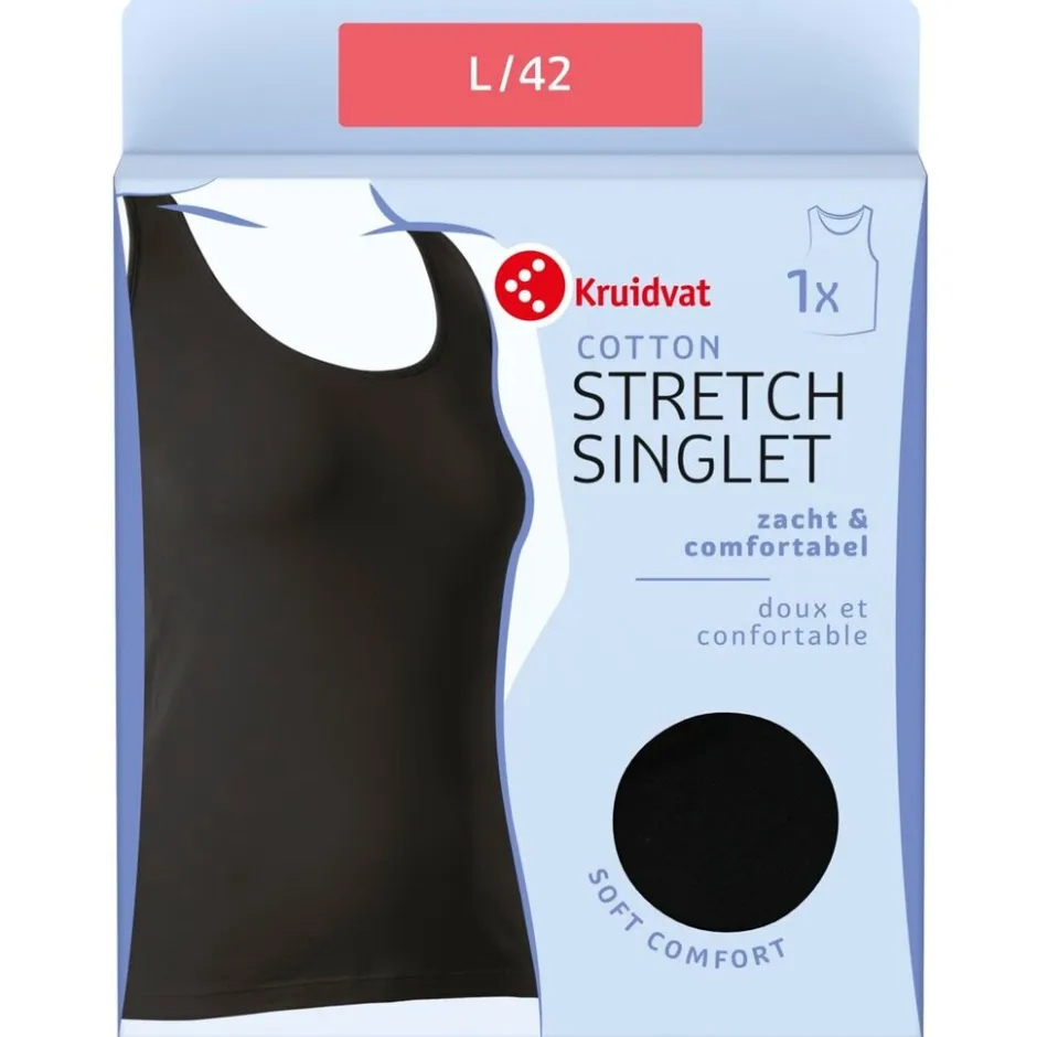 Cotton Stretch Damessinglet|Kruidvat New