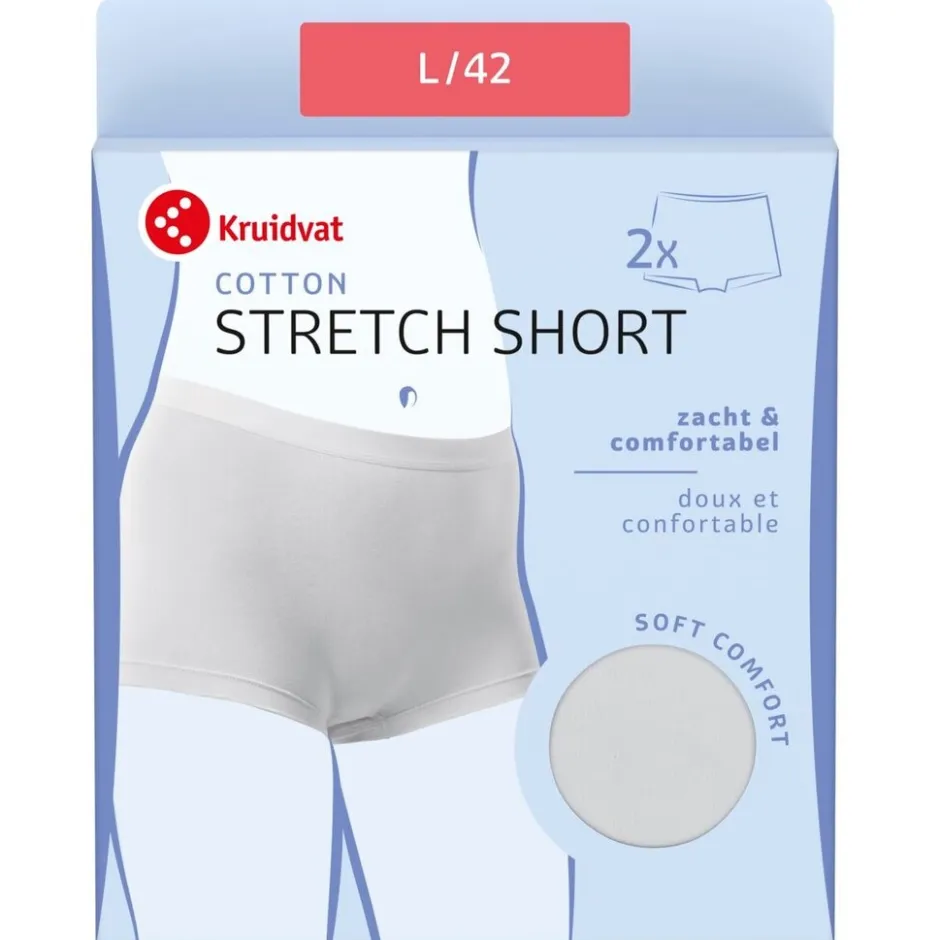 Cotton Stretch Damesshort|Kruidvat Online