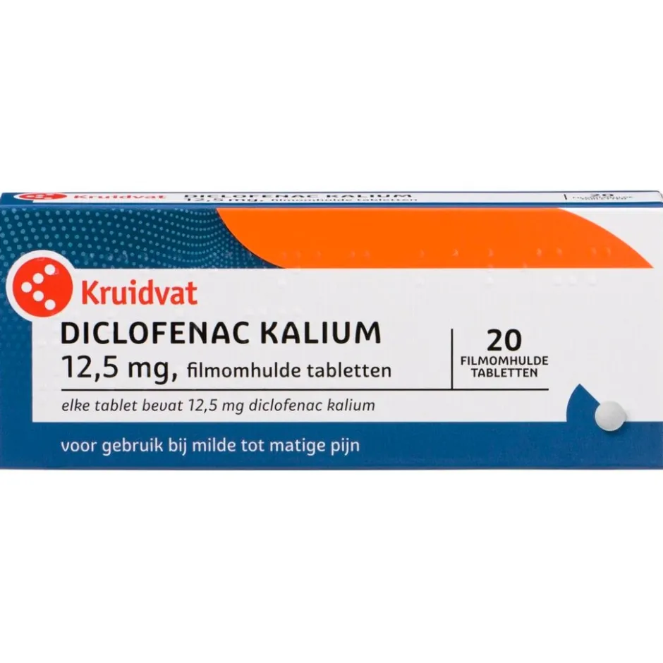 Kruidvat Diclofenac Kalium 12,5mg Filmomhulde Tabletten< Pijn