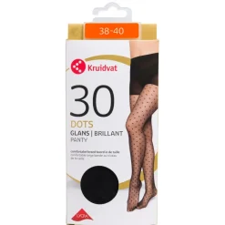 Kruidvat Dots Glans 30 Den Gestippelde Panty<DAMES Panty's