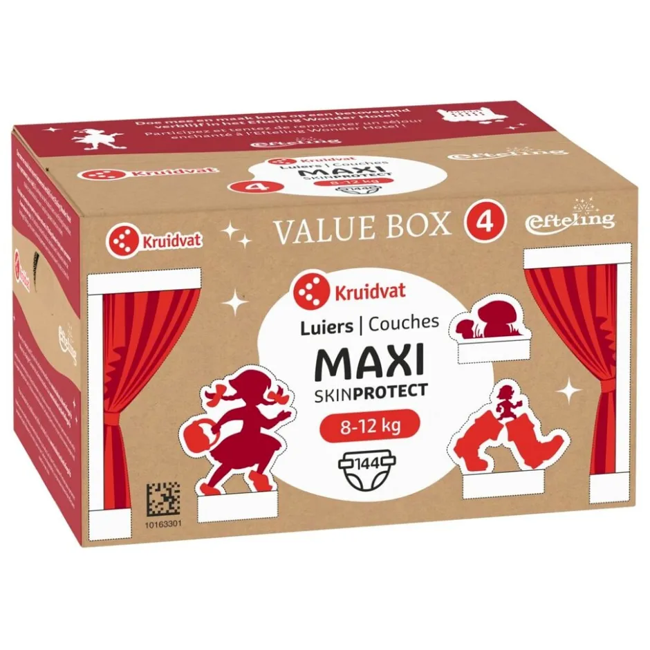 Kruidvat Efteling Maxi Maat 4 Luiers Valuebox< Luiers Maat 4