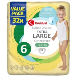 Kruidvat Extra Large Maat 6 Luiers Valuepack< Luiers Maat 6