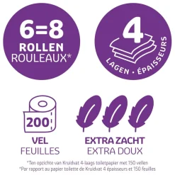 Kruidvat Extra Zacht & Sterk 4-Laags Toiletpapier< Toiletpapier