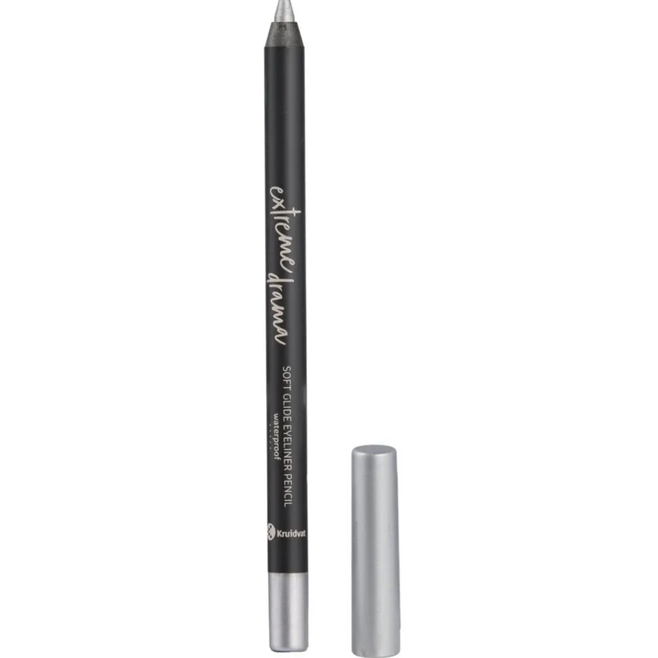 Kruidvat Extreme Drama 110 Moonbeam Silver Soft Glide Waterproof Eyeliner Pencil< Oogpotlood