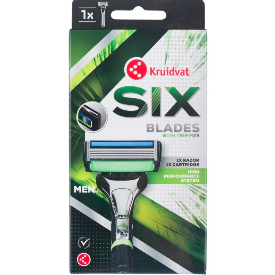 Kruidvat For Men Six Scheersysteem<Heren Scheermesjes