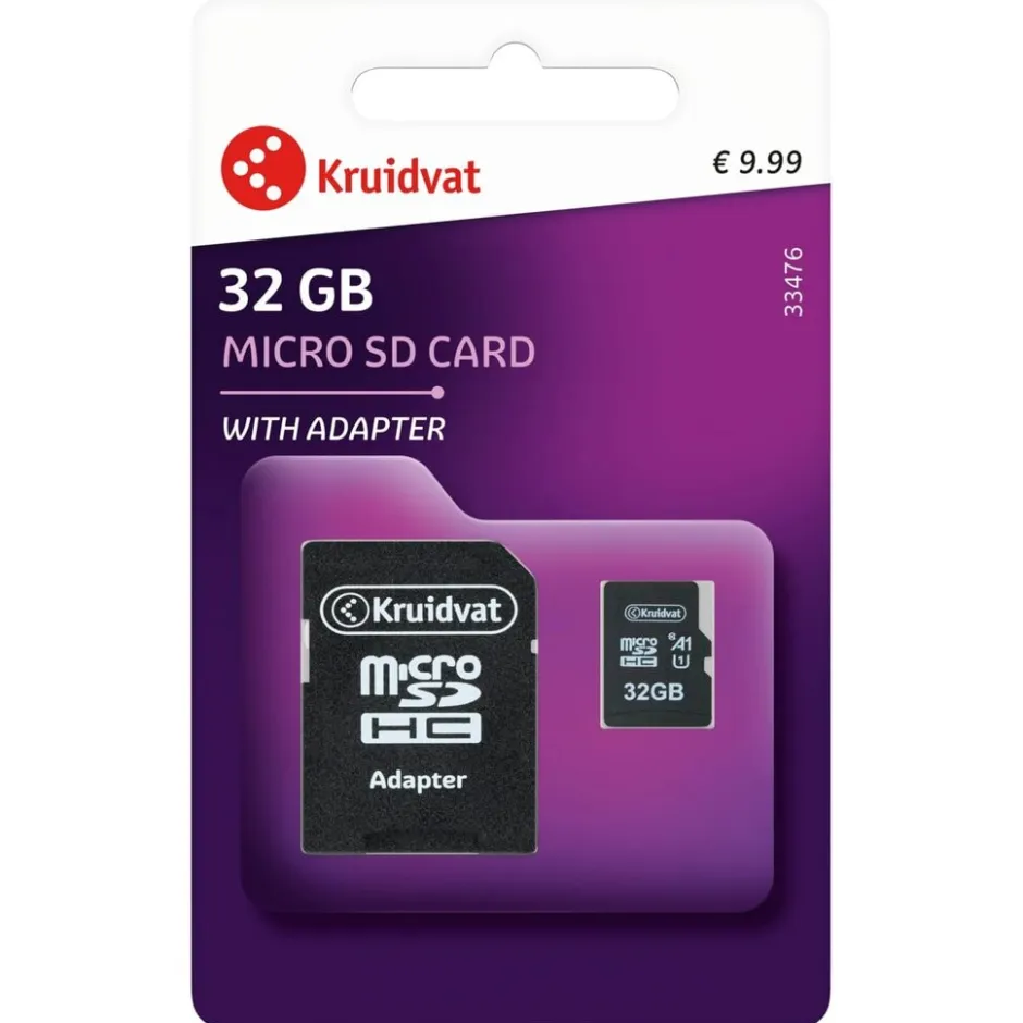 Kruidvat 32GB Micro SD-kaart< Geheugen- En Opslagapparatuur
