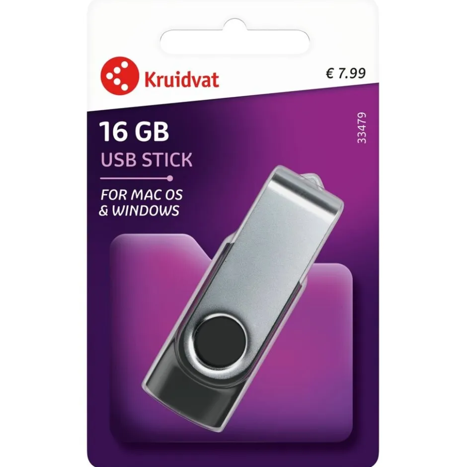 Kruidvat 16GB USB-stick< Geheugen- En Opslagapparatuur